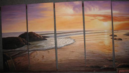 Dafen Oil Painting on canvas seascape painting -set498